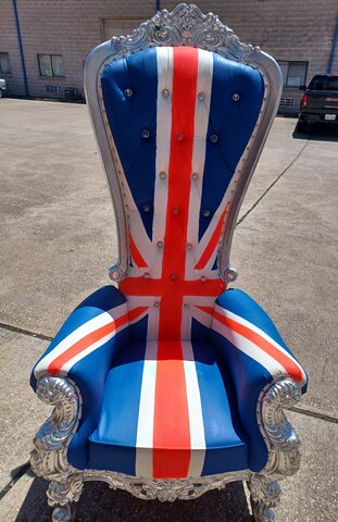 British Flag Throne Chair