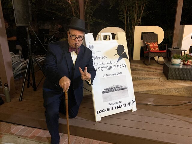 Winston Churchill Impersonator