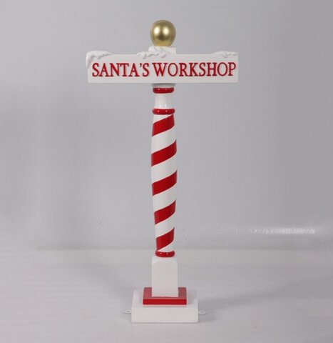 Santa's Workshop Sign 40in Tall