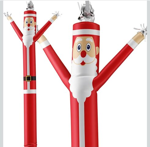 Santa Claus Air or Wind Dancer Advertising Inflatable