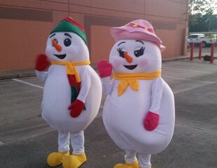 Mr. and Mrs. Snowman Costumed Characters