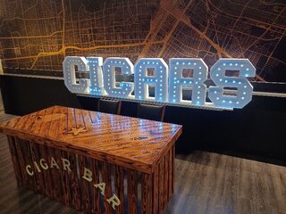 Combo Cigar Bar + C I G A R S Marquee 