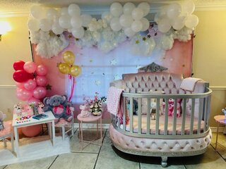 Baby Throne Chair Crib (girls/Pink)