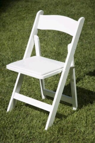 white resin chairs