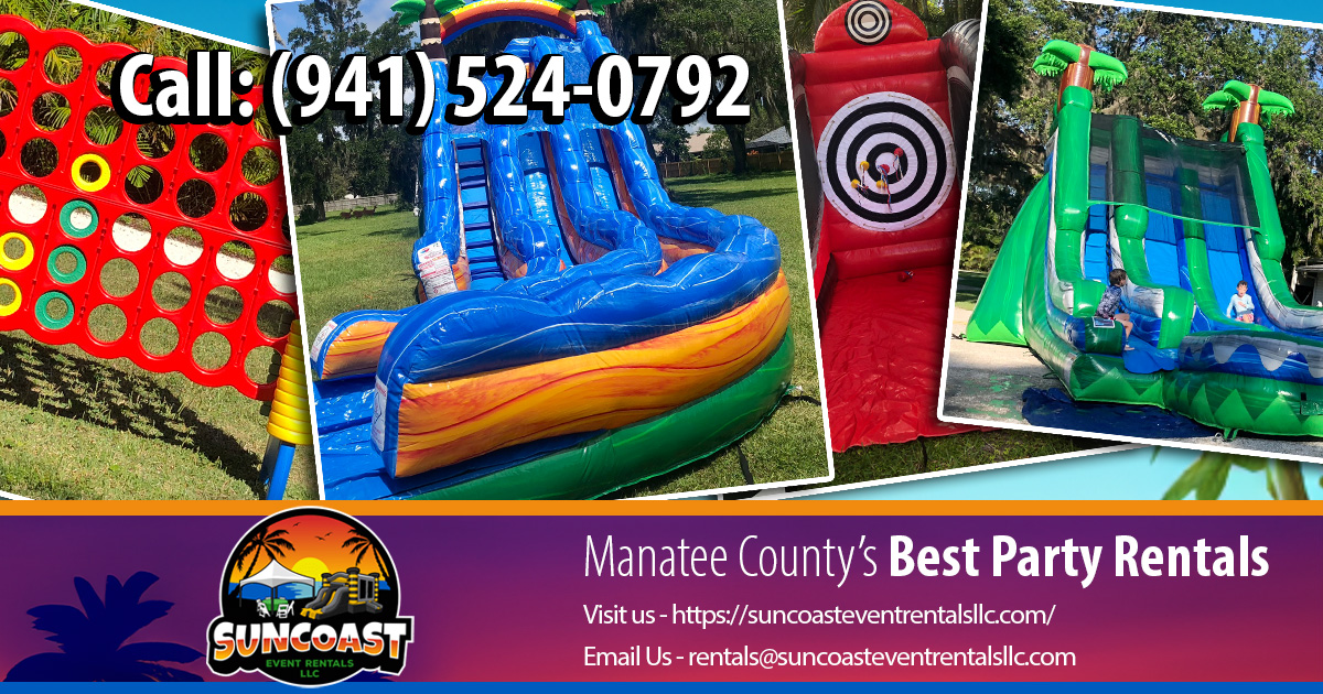 Suncoast Event Rentals bounce house rentals and slides for parties in