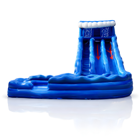 22' Blue Hurricane Wave (Double Lane/Rider)