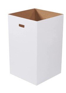 Cardboard Trash can with two liners