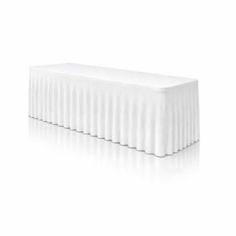 White 6' Table Cover 