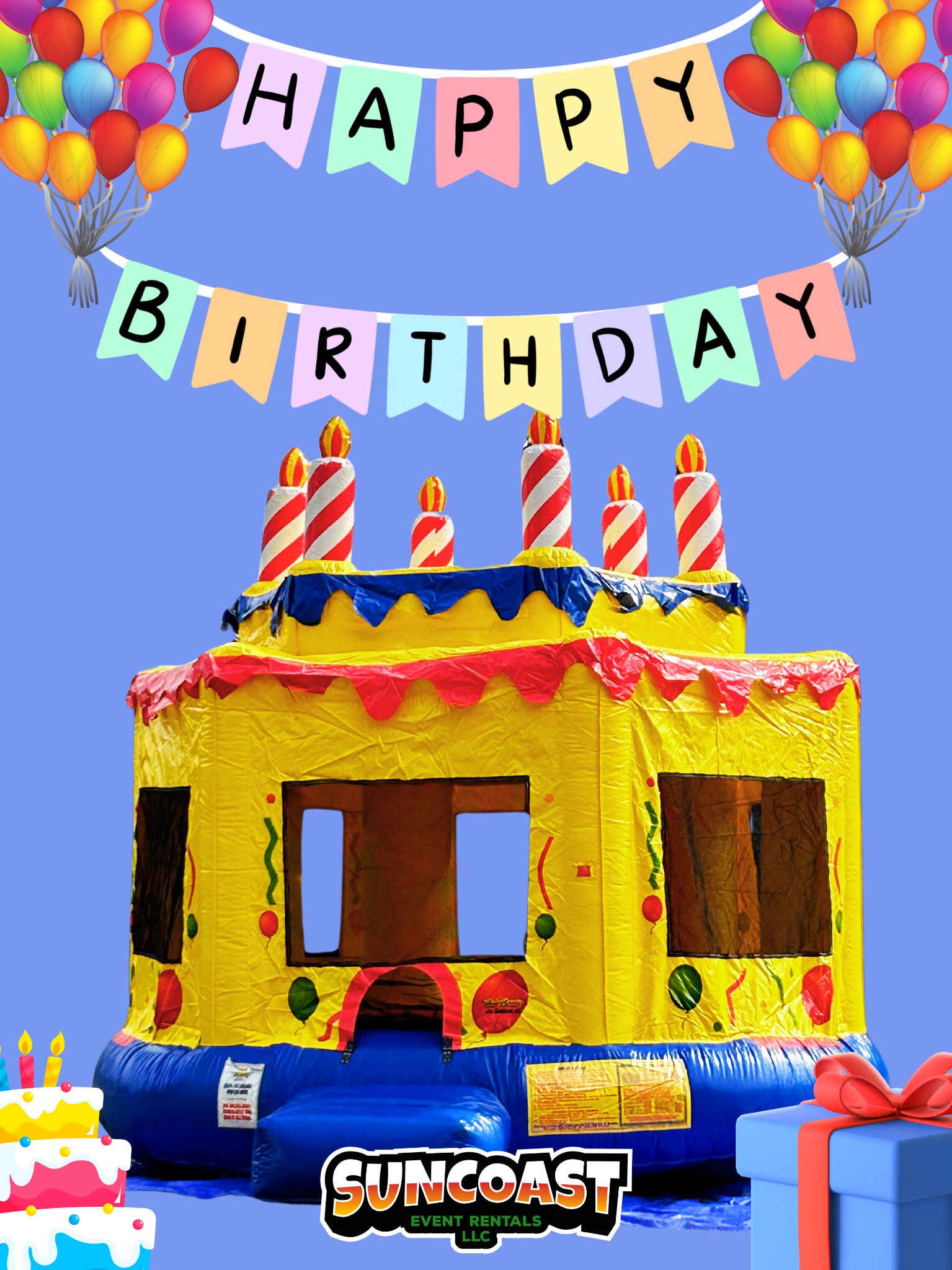 Birthday Cake Bounce House
