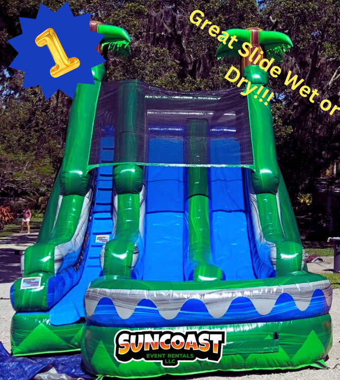 Tropical Dual Slide 18 ft  (Double Lane/Rider)