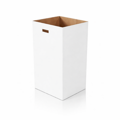 Cardboard Trash can with two liners