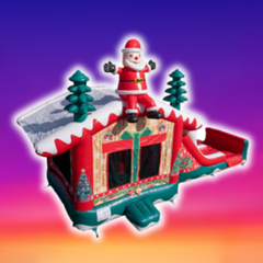 Santas Christmas House 17 Feet Tall