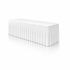 White 6' Table Cover 