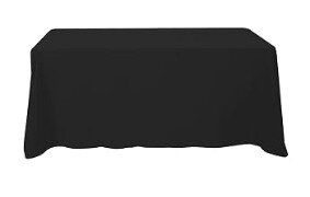 Black 6' Table Cover 
