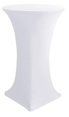 White Spandex Cocktail Table Cover