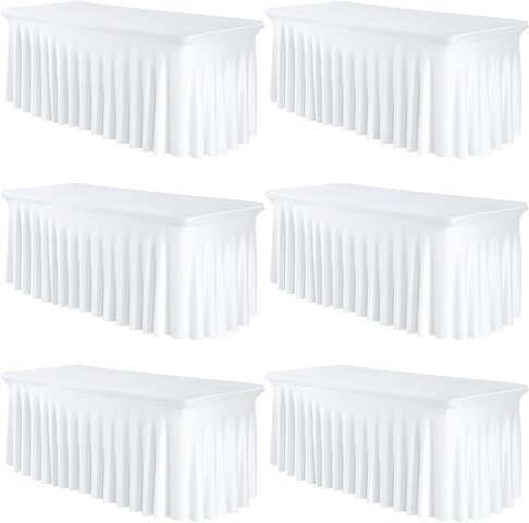 White 6' Table Cover