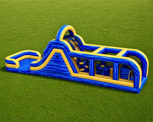 45ft Melting Arctic Dual Lane Obstacle Course (Dry)