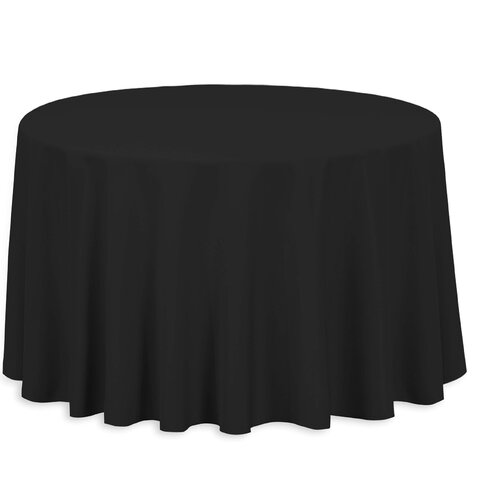 5' Round Linen - Black