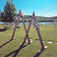 Custom Silk/Wood Flower Arrangement 