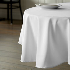 5' Round Linen - White