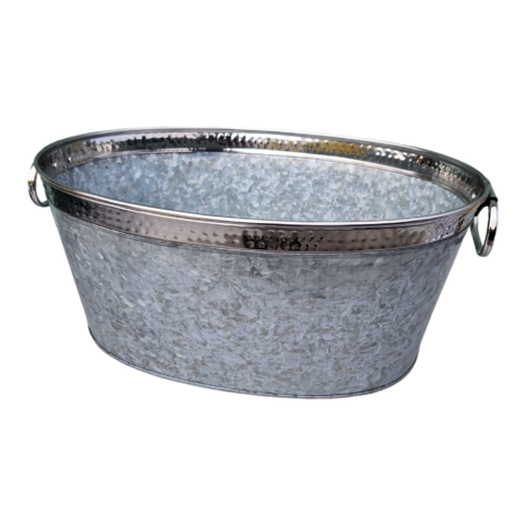 Galvanized Oval Tub - Large