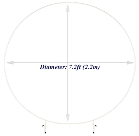 White Round Metal Arch