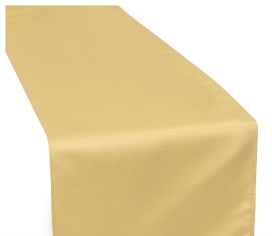 Lamour Satin runner - Gold Antique