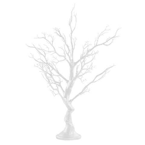 White Manzanita Centerpiece Tree with Acrylic Bead Chains 