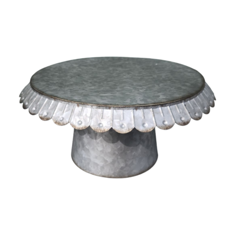 Galvanized Cake Stand