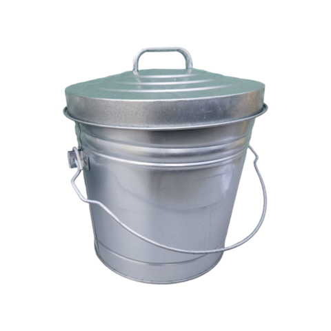 Galvanized Container w/Lid