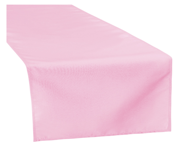 Pink Polyester table runner