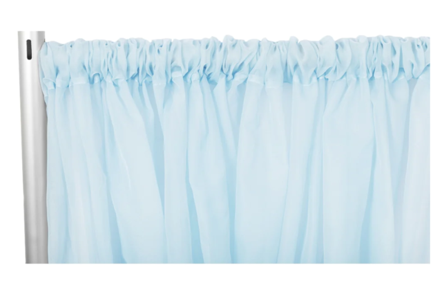 Baby Blue Sheer Drapes