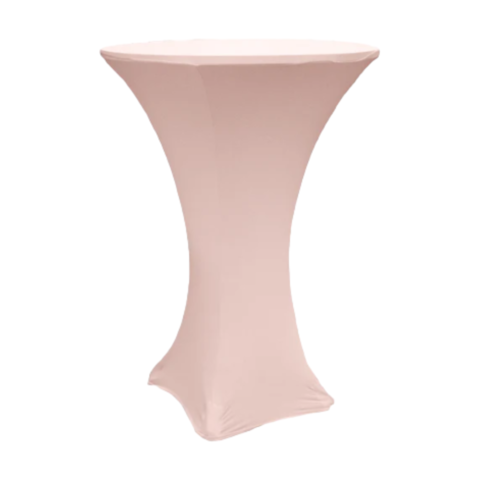 Blush Spandex Cocktail Tablecloths - 32