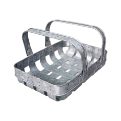 Galvanized Woven Basket