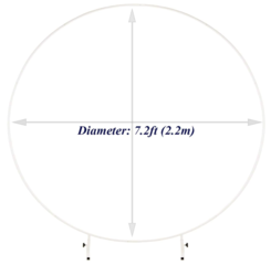 White Round Metal Arch