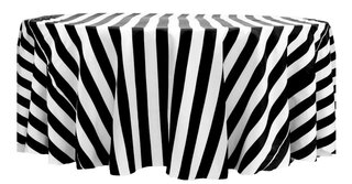 Black and White Stiped Satin 120