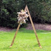 Rustic Med Triangle Arbor