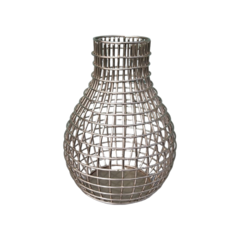 Silver Iron Modern Vase