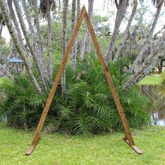 Rustic Large Triangle Arbor