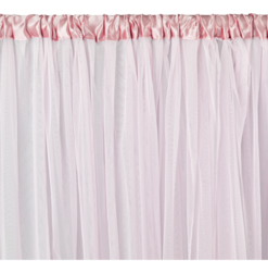 Pink Glitter Tulle Drapes 10ft H x 56