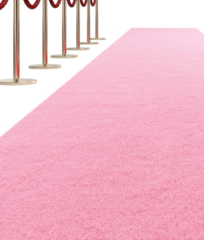 Pink Carpet Runner - 10'x3'