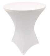 White Spandex Cocktail Tablecloths - 32