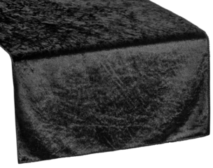 Black Velvet table runner