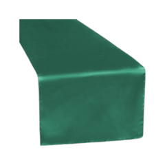 Emerald Green Satin Table Runner