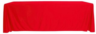 Red 90x132 (6ft) Scuba Tablecloth 