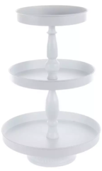 White Three -Tier Serving Stand