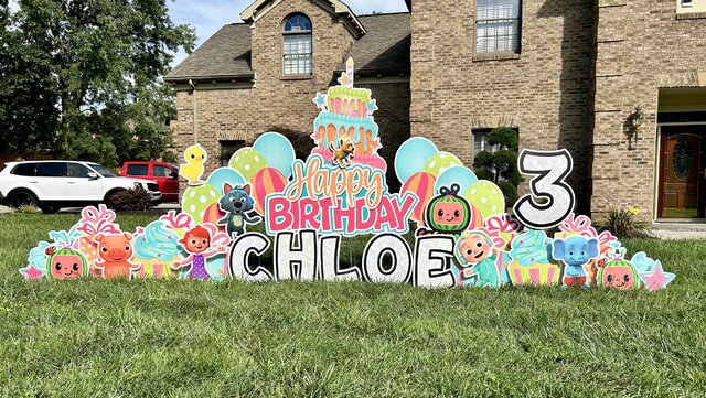 Cocomelon Indoor Birthday Sign