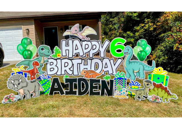 Dino Birthday Yard Sign