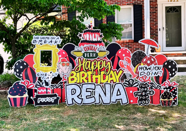 Friends Birthday Yard Sign