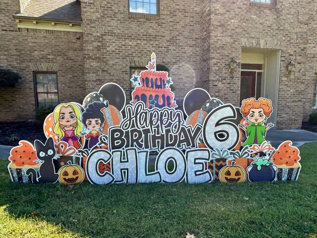 Hocus Pocus Birthday Yard Sign